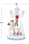 New Year's Decoration Lighted Street Lamp and Snowman White 18X30 Cm. - 6