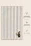 Vintage Rabbit & Embroidered Decorative Hand Towel Set of Two – 100% Cotton, Striped Linen Texture (30X45 cm) - 3