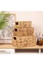 صندوق قش مستطيل متعدد الأغراض بغطاء M 33x24 سم - 3