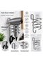 Chrome Metal Hair Dryer Hanger with Adhesive - 2