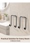 2-Pack Adhesive Wall Hanger for Kitchen, Bathroom and Home