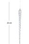 Christmas Ornament Ice Pendant Glittery 2-Pack Transparent 23 Cm. - 3