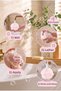 Banlif Ponpon Bath Loofah Pink 30 Gr, Soft Shower Sponge 3-Piece Advantage Set - 5