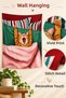 Cat Stretching on Bed Patterned Fun Modern Digital Printed Stain Resistant Washable Fabric Wall Covering Wall Tapestry Decorative Tapestry - 4