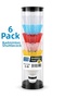 6 Piece Badminton Ball Set with Heads Colorful K0490