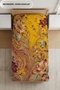 Golden Rhapsody Floral Patterned Digital Printed Single Duvet Cover Set - with Sheets - 3