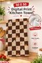 Ghostly Kitchen Hand Towel 35X50 cm Cotton Digital Printed Decorative Towel - 6