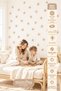 Sand Beige Mini Flowers 49 Pieces Modern Wall Sticker Set Mnb-123 - 3