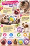 6 cm Metal Caged Plush Mouse Cat Dog Play Ball Colorful Pet Toy - 3
