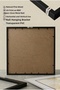 1 Piece Pvc-Padded Black Wooden Framed Minimalist Cream Background Soft Watercolor Floral Square Wooden Painting - Home, Business and Office Decoration Painting - 7