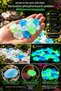 50 Pieces of Phosphorescent Pebbles Green Glowing in the Dark Decorative Garden Flower Pot Landscape Stones