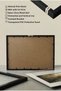 2 Pieces of Black Wooden Framed Modern Horizontal Wooden Painting with Pvc Panels in Golden Yellow and Coffee Tones - Home, Business, and Office Decoration Painting - 7