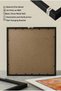 2 Pcs Black Wood Framed Red Autumn Leaves and Garden Square Wooden Painting - Home, Business, and Office Decoration Painting - 7