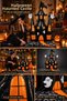 Halloween Haunted Castle Foil Balloon 106 cm Black Orange Ghost Room Decoration