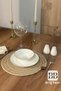 Set of 2 Handmade Wicker Jute Plates, Bohemian Luxury Quality Plate, American Service Plate Set Diameter 33 Cm. - 3