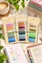 Earth Tones 3 Pack 30 Colors 600 Pieces Colorful Bookmark Post-It Sticky Page Marker Index Book Mark Set - 2