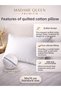 2 Premium 50X70 Piping Cotton Pillows – 800 Gr - 3
