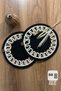 Set of 2 Handmade Wicker Jute Plates, Bohemian Luxury Quality Plate, American Service Plate Set Diameter 33 Cm.