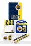 Licensed School Set A6 Spiral-Bound Lined Medium Notebook Double Patterned Pencil Set Double Exam Eraser Postit Note Paper Set - 2