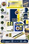 Licensed School Set A6 Spiral-Bound Lined Medium Notebook Double Patterned Pencil Set Double Exam Eraser Postit Note Paper Set