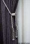 Ceiling Mounting Curtain Tieback with Cornice Bracket Braçol Curtain Accessory - 2