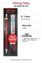 Tikky Versatil Pencil Set with Eraser and Tip Gift Retro Red 0.7 mm - 2