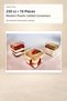 10 Pieces 250 Cc Moderna Mica Square Bowl with Lid
