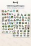 Cute City Sticker Set 100 Pieces - Dream Cities Watercolor Agenda Journal Notebook Laptop Stickers - 2