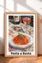 6 Piece Pasta and Pizza Table Framed Painting Set Italy Posters Wall Decor Sixit34 - 4