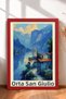 6 Piece Lake Como and Ports Framed Painting Set Italy Posters Wall Decor Sixit16 - 4