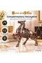 Luxury Alloy Metal Decorative Ashtray with Horse Figure Lid and Jewelry Storage Box Metal Trinket Box 25 X 20 cm - 3