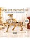 Luxury Alloy Metal Decorative Ashtray with Horse Figure Lid and Jewelry Storage Box Metal Trinket Box 25 X 20 cm - 8