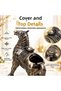 Luxury Alloy Metal Decorative Ashtray with Horse Figure Lid and Jewelry Storage Box Metal Trinket Box 25 X 20 cm - 5