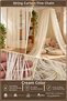 Ip Curtain Special Series Thin Chain Cream Color Width 100 cm Length 300 cm Cornice and Rustic Use - 3