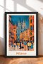 6 Piece Naples, Milan and Rome Framed Art Set Italy Posters Wall Decor Sixmx15 - 3