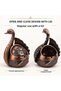 Luxury Alloy Metal Swan Figured Lid Decorative Ashtray Jewelry Storage Box Metal Trinket 15 X 13 Cm. - 2