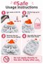 2 Liter Hot Water Bag with Plush Cover, Patterned, Soft Textured Thermofor 20X35 cm - 5