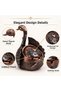 Luxury Alloy Metal Swan Figured Lid Decorative Ashtray Jewelry Storage Box Metal Trinket 15 X 13 Cm. - 5