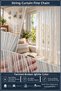 Ip Curtain Special Series Fine Chain Silvery Off-White Color (100 * 300) Cornice and Rustic Use - 2