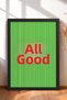 Tutto Bene Written Striped Typography Framed Painting Italy Poster Living Room Kitchen Wall Decor Itn032