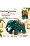 Luxury Alloy Metal Elephant Figured Decorative Ashtray with Lid and Jewelry Storage Box Metal Trinket Box 18 X 12 cm