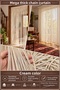Ip Curtain Special Series Mega Thick Chain Cream Color (Cornice & Rustic) Width 100 cm Length 300 cm - 2
