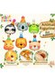 Safari Animals Concept 7-Year-Old Circus Balloon Set 23-Piece Animal Balloon with Hat Birthday Set Lion Giraffe Frog Koala Bear Raccoon Balloon - 4