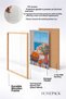 Coastal Town and Oranges from the Window Framed Painting Italy Poster Wall Decor Itn062 - 4