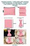 Powder 12-Piece Fabric Napkin Set 45X45Cm |   25 Pieces with Pearl Ring and Bag |   Guest House and Dowry Tableware Presentation Napkin - 6