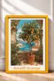Arancia Di Amalfi Orange Tree in Pot Framed Painting Italy Poster Wall Decor Itn070 - 3