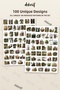 Romantic Nature Sticker Set 100 Pieces - Waterfalls, Lakes, and Couples Classic Agenda Journal Sticker - 2