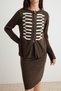 Brown Knitwear Bottom - Top Set Twoaw27Au00174 - 4