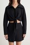 Black Tie-Detail Short / Mini Woven Dress Twoaw27El00102 - 4