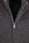 Anthracite Regular Cut Double Zipper High Neck Thick Knitwear Cardigan Tmnaw27Hi00008 - 6